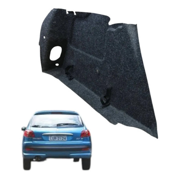 Forro Esquerdo Porta Malas Peugeot 207 1.4 2011 2012 Manual