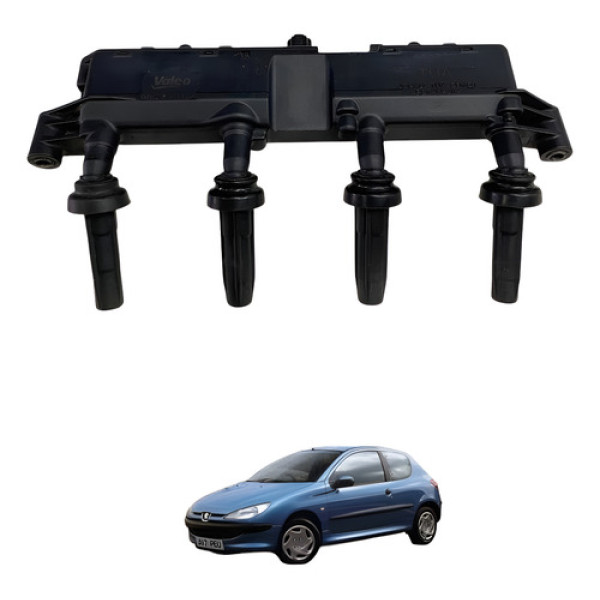 Bobina Ignicao Peugeot 206 Citroen C3 1.4 8v 1998 2000 2005