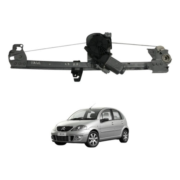 Maquina Vidro Eletrico Dianteiro Esquerdo Citroen C3 2006
