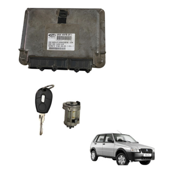Kit Code Modulo Injecao Fiat Uno 1.0 8v Fire 2005 2006 2008