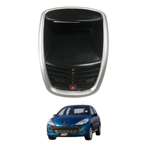 Moldura Painel Central Difusor Peugeot 207 2011 2012 Manual