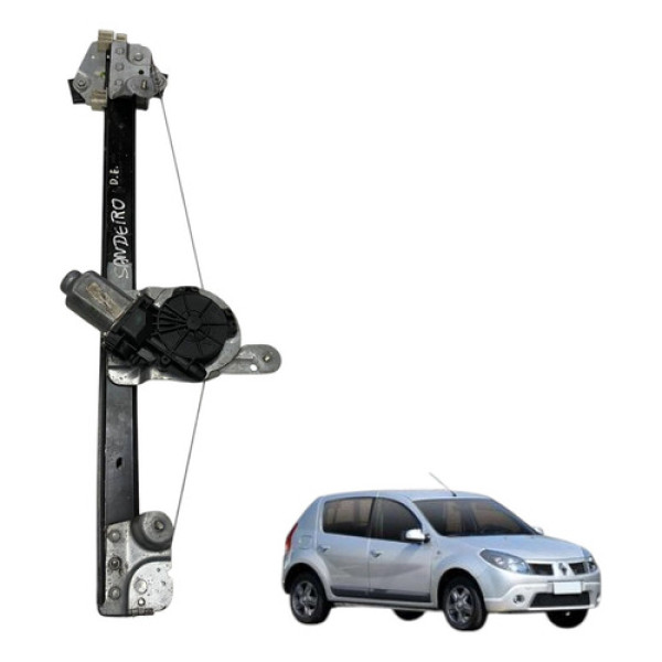 Maquina Vidro Dianteiro Esquerdo Renault Sandero 2008 2013