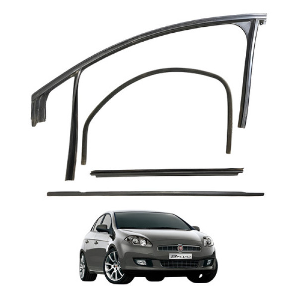 Kit Pestana Dianteira Esquerda Fiat Bravo 2011 2012 Absolute