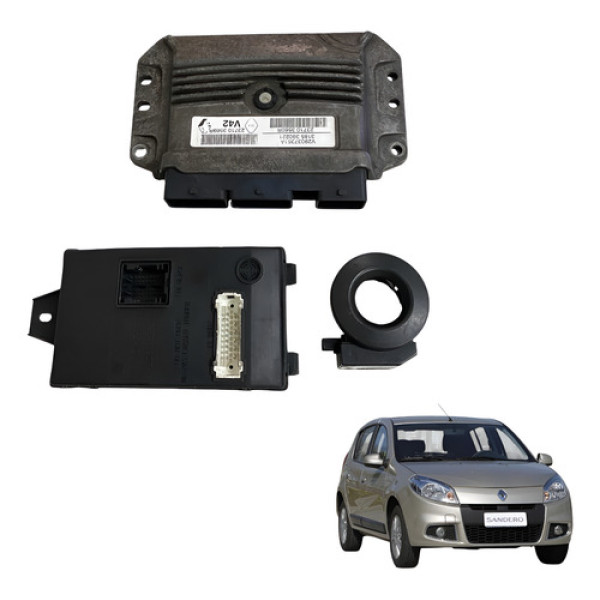 Kit Modulo Injecao Code Sandero 1.0 1.6 2013 2014 2015 2016