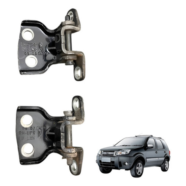 Par Dobradica Porta Tras Esquerda Ecosport 2008 2009 2011