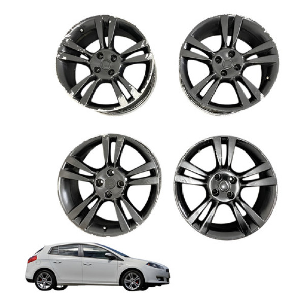 Jogo De Roda Liga Fiat Bravo T-jet Aro 17 2011 2012 ()