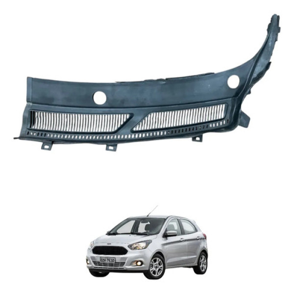 Grade Churrasqueira Lado Esquerdo Ford Ka 2014 2015 2016 Peça 1 Preto