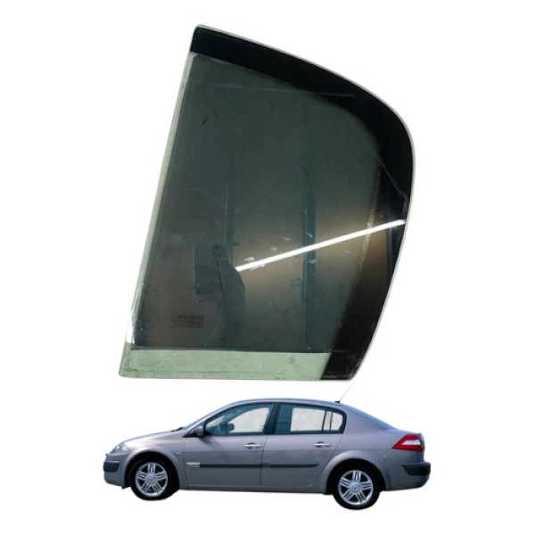 Vidro Fixo Porta Traseira Esquerda Renault Megane 2007 2008