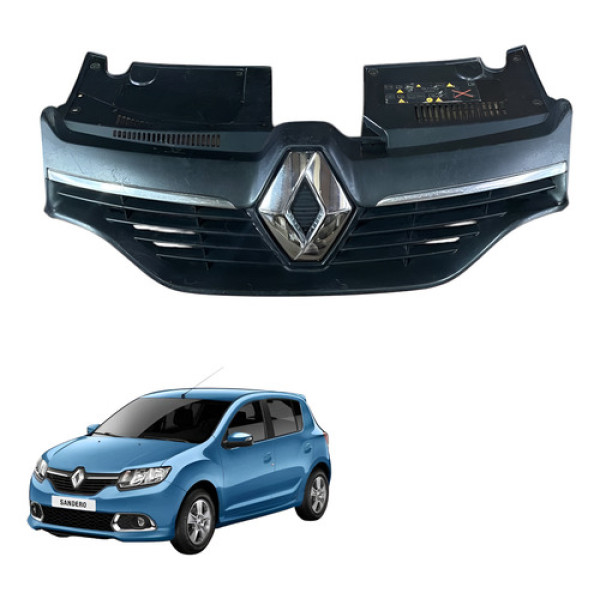 Grade Frontal Do Radiador Renault Sandero 2013 2021