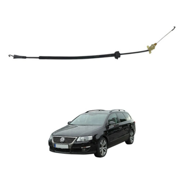 Cabo Puxador Fechadura Porta Passat Variant 2006 2007 2008 Preto Peça 1