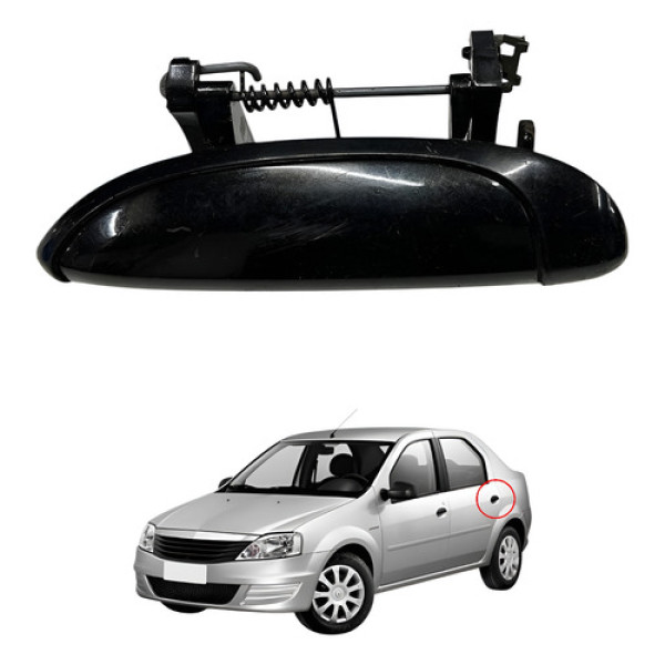 Maçaneta Externa Traseira Esquerdo Logan Sandero 2008 2017