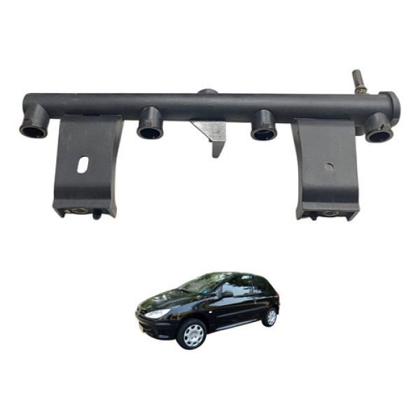 Flauta Bico Injetor Peugeot 206 207 Citroën C3 1.6 16v 06 15