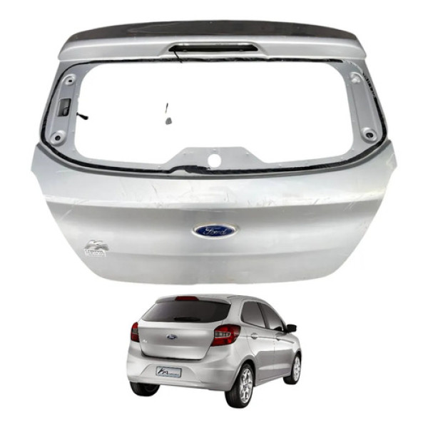 Tampa Traseira Ford Ka Se Hatch 2014 2015 2016 2017 2018 Prata