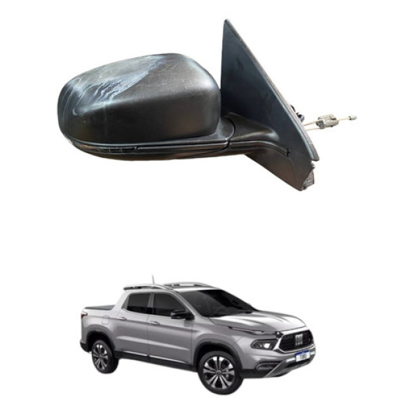 Retrovisor Manual Direito Retrátil Fiat Toro 2016 2020