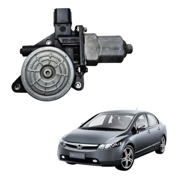 Maquina Vidro Porta Traseira Esquerda Civic 2007 2010 2011