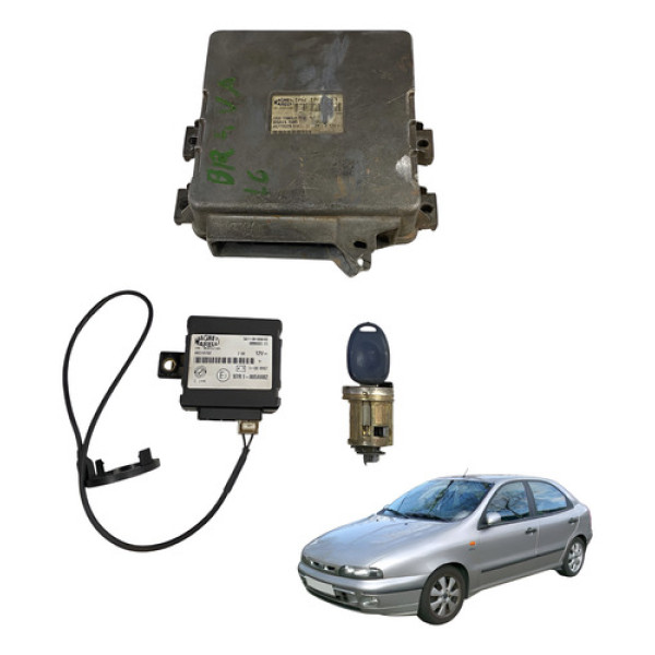 Kit Code Modulo Injecao Fiat Brava 1.6 16v Gas 1999 2000