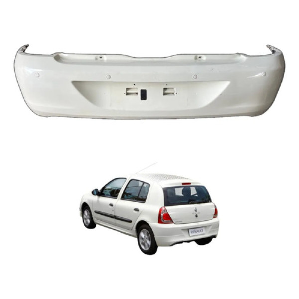 Parachoque Traseiro Renault Clio Hatch 2013 2014 2015 2016