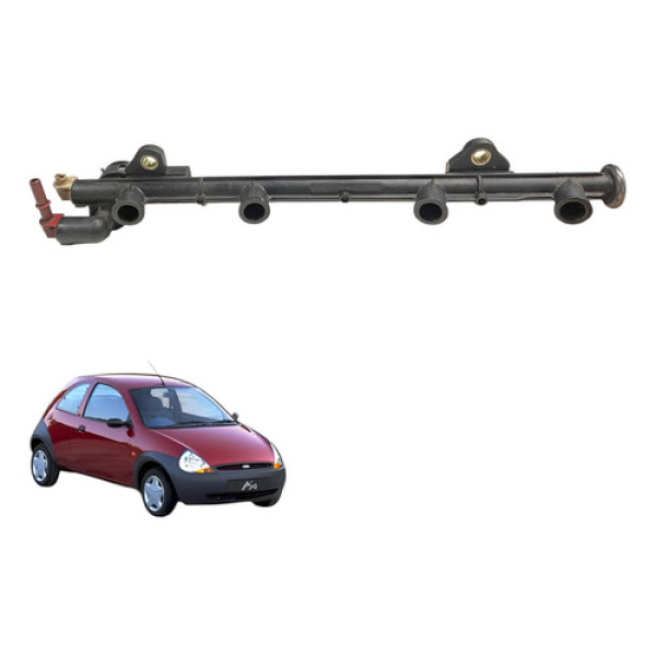 Flauta Bico Injetor Ford Fiesta Ka 1.0 1996 1998 1999