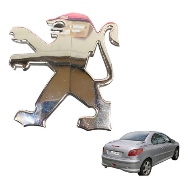 Emblema Tampa Traseira Peugeot 206 2004 2005 2007