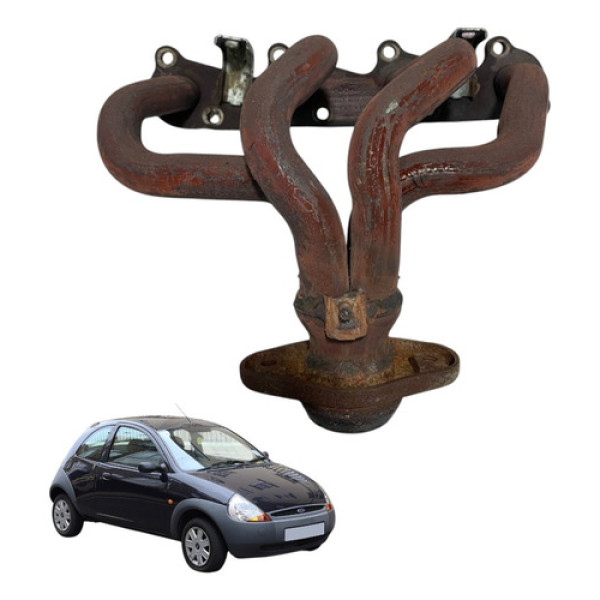 Coletor De Escapamento Descarga Ford Ka 1.0 8v 2005 Gl