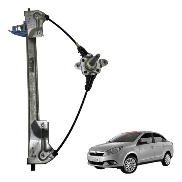 Máquina Vidro Manual Grand Siena Traseira Esquerda 2012 2020