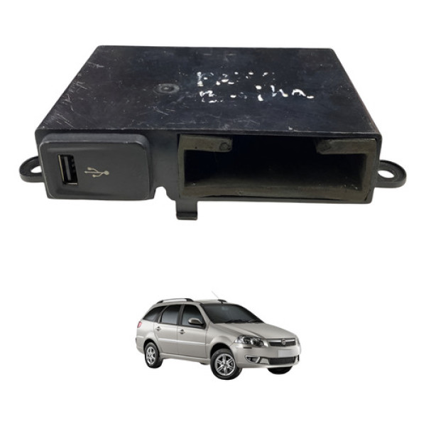 Moldura Suporte Entrada Usb Fiat Palio Weekend Uno 2010 2016