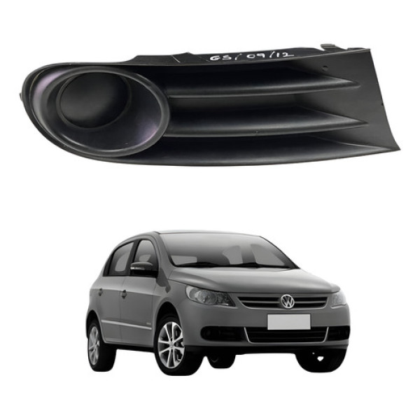 Grade Farol Milha Direito Vw Gol G5 2009 2012