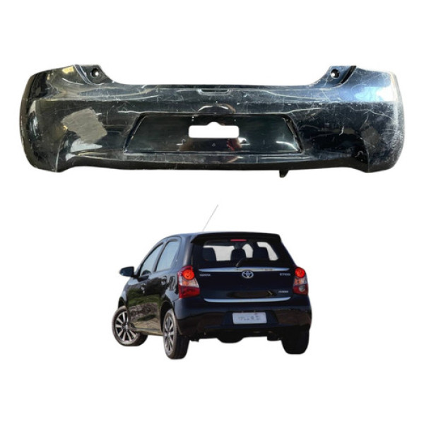 Parachoque Traseiro Toyota Etios Hatch 2013 2014 2015 2016
