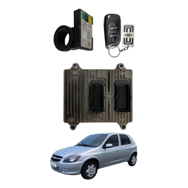 Kit Code Modulo Injecao Gm Celta 1.0 Flex 2012 2013 Lt