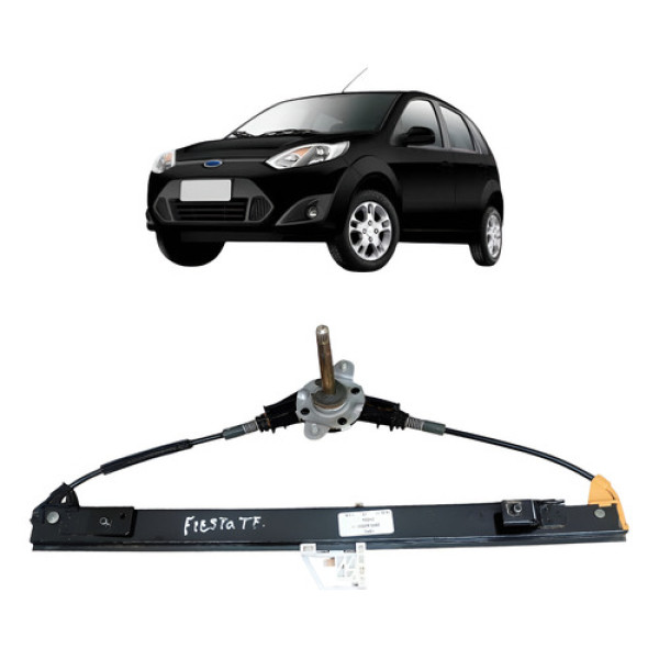 Maquina Vidro Tras Manual Ford Fiesta Hatch 2011 2012