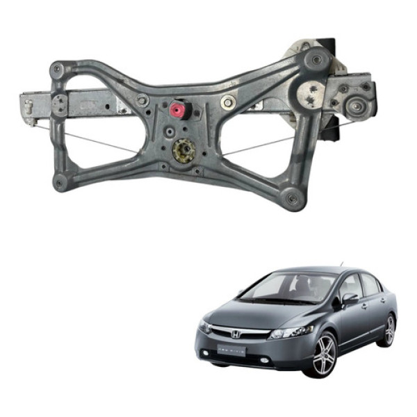 Máquina Vidro Sem Motor Diant Esquerdo New Civic 2007 2011