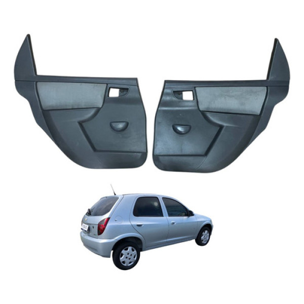 Par Forro Porta Tras Vidros Eletricos Gm Celta 2012 2013 Lt