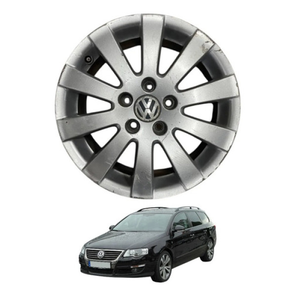 Roda Liga Aro 16 Vw Passat Variant Fsi 2006 2007 2008 2009 Peça 4