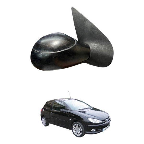 Retrovisor Manual Direito Peugeot 206 1999 2000 2005 2010