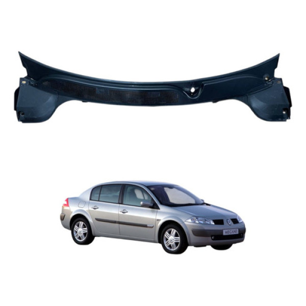 Grade Churrasqueira Renault Megane 2007 2008 Dynamique Preto/fosco