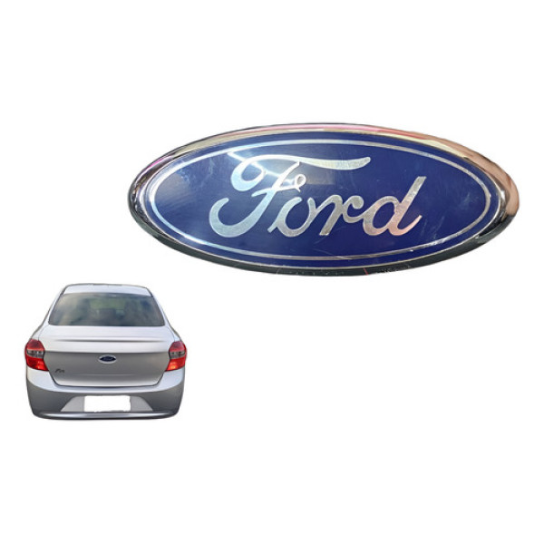 Emblema Tampa Traseira Ford Ka Sedan 2014 2016 2018
