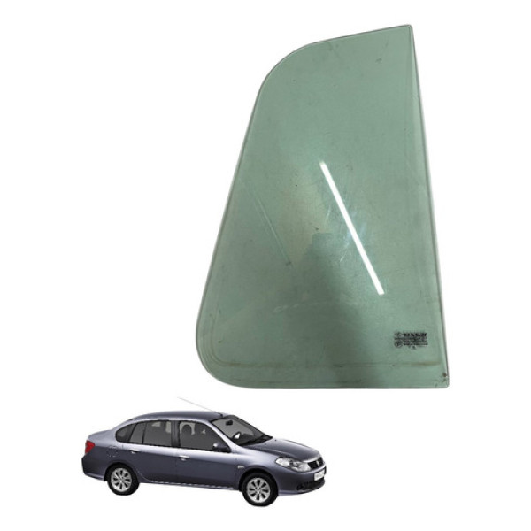 Vidro Fixo Porta Traseira Direita  Symbol 2009 2013