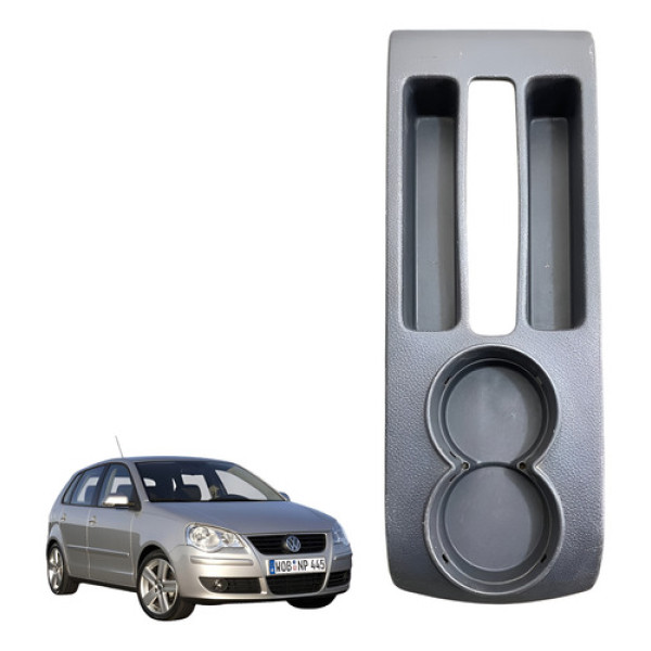 Console Central Freio Mao Porta Copos Polo 2003 2004 2005 10