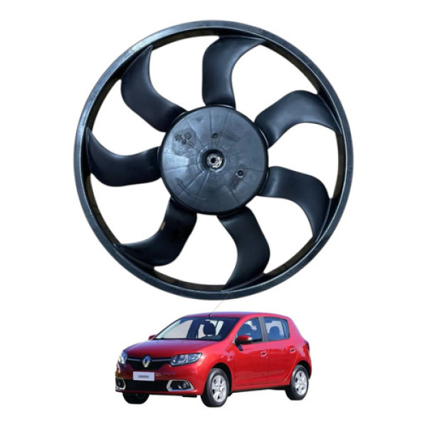 Helice Ventoinha Renault Sandero Logan 2014 2015 2016 2019