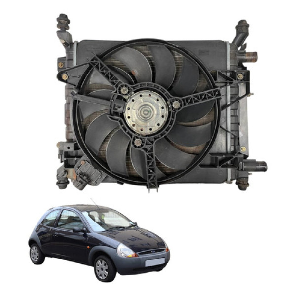 Kit Radiador Condensador Ventoinha Ford Ka 1.0 8v Zetec 2005