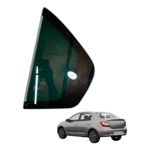 Vidro Fixo Da Porta Traseira Esquerda Logan 2015 2017 2019