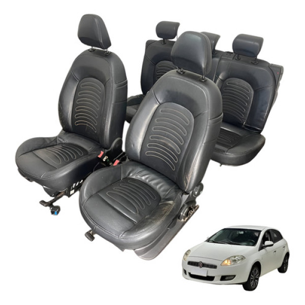 Jogo De Banco De Couro Fiat Bravo 2011 2012 Essence ()