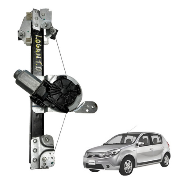 Maquina Vidro Elétrico Logan Sandero Tras Esquerdo 2008 2012