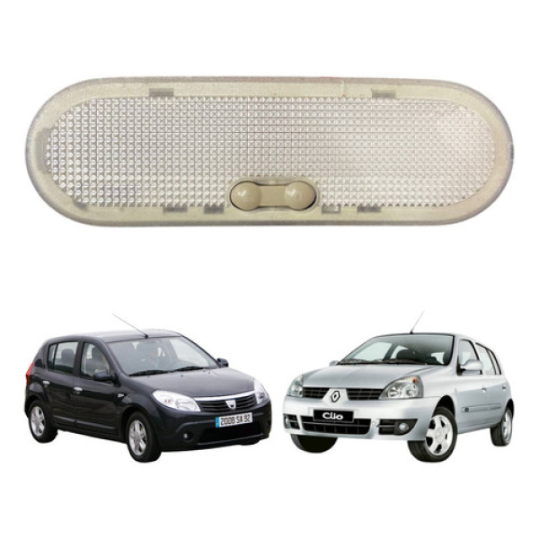 Luz De Teto Renault Logan Sandero Clio 2008 2009 2010 2011
