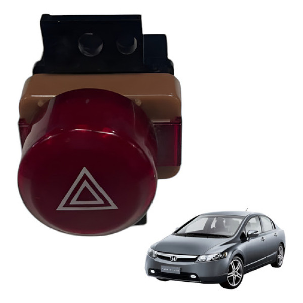 Botao Pisca Alerta Honda New Civic 2007 2008 2009 2010 2011
