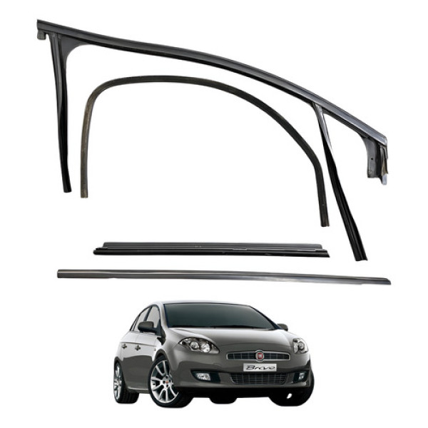 Kit Pestana Vidro Dianteira Direta Bravo 2011 2012 Absolute