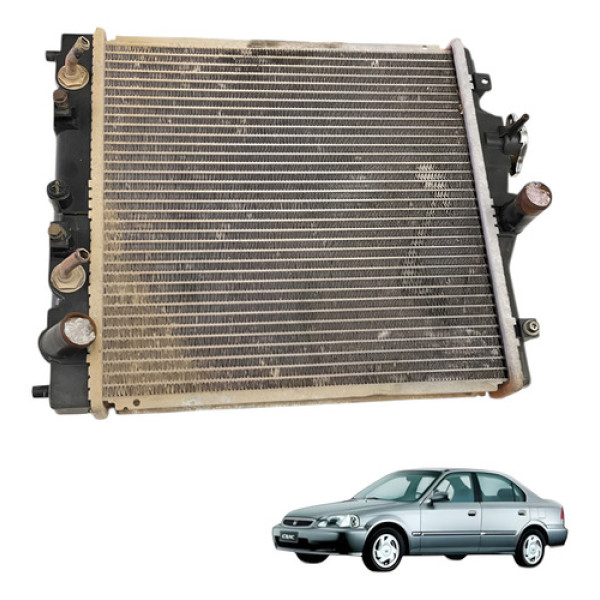 Radiador De Agua Honda Civic 1.6 16v 2000 2001 Lx