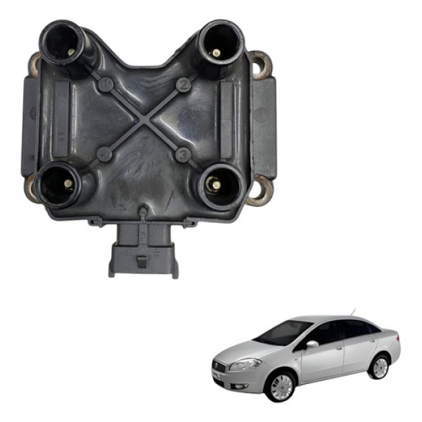 Bobina De Ignicao Fiat Linea 1.9 2008 2009 2010 2011 2012