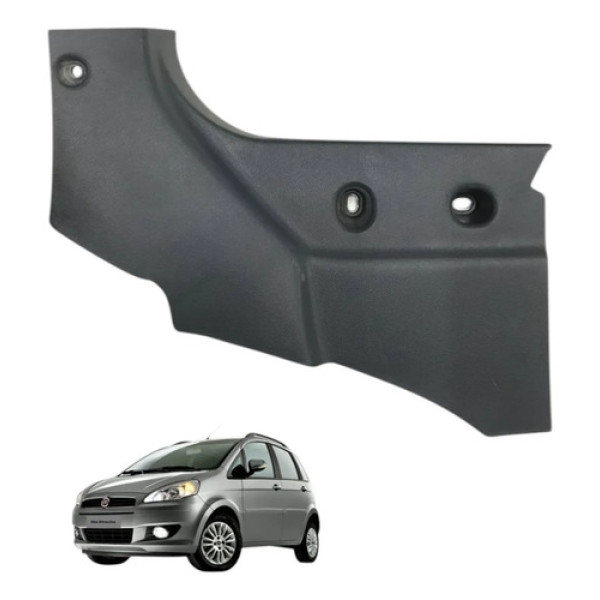 Moldura Soleira Dianteira Esquerda Fiat Idea 2006 2010 2016 Cinza-escuro