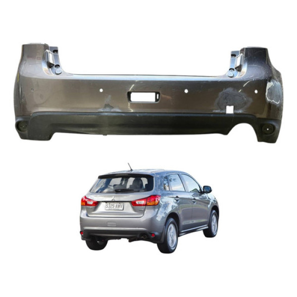 Parachoque Traseiro Mitsubishi Asx 2013 2014 2016 2018